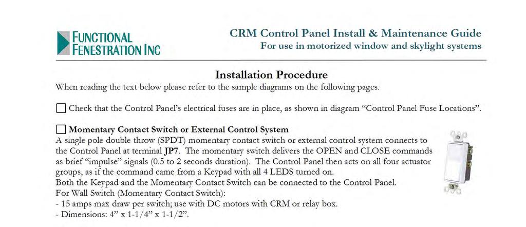 Installation Procedure When reading the text below please refer to the sample diagrams on the following pages.