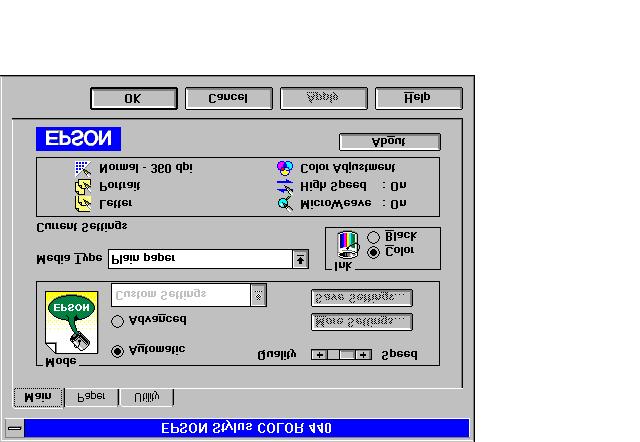 Setting Default Options in Windows 3.1 1 Double-click the Control Panel icon in the Main group. 2 Double-click the Printers icon.