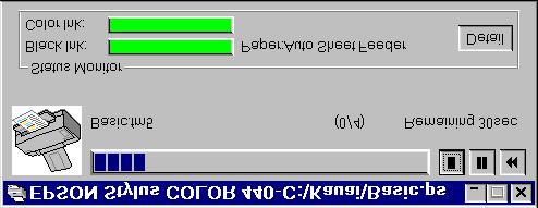 Checking Printer Status While your document is printing, your printer software reports how the job is doing. See the section for your operating system below. Windows 95, Windows 98 and Windows NT 4.