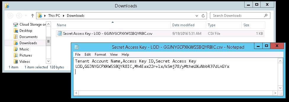 4. 5. 6. 7. You will also need your S3 Account Access Key Identifier, and Account Secret Access key that were downloaded in the previous section. Open the Downloads folder used by the browser.
