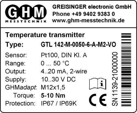 GREISINGER electronic GmbH Hans-Sachs-Str. 26 93128 Regenstauf Germany Fon +49(0)9402-9383-0 Fax -33 www.greisinger.de info@greisinger.de 2.