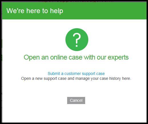 Select Submit a customer support case in the middle of the screen. 3. Select the Product that the support case is against. All Sage products you own will be displayed in the drop down list. 4.
