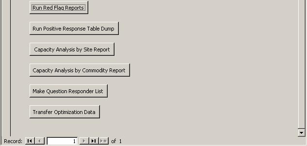 Database (Capacity) Form
