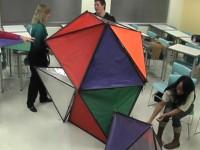 Creative Learning with Giant Triangles it, until it reaches the point where it looks the same and everyone shouts Stop!