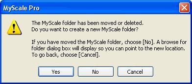 Changing the location of the MyScale folder If you want to change the location of the MyScale folder on your computer you can do this using Windows Explorer.