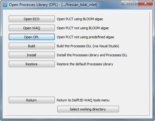Tutorial 4.8 Incorporation of your new process library database The database file that you created must be copied to the location in your Deltares software environment where the file <proc_def.