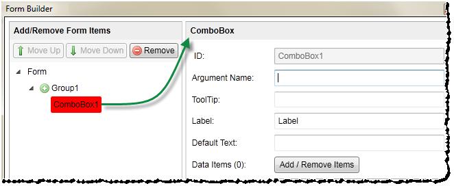 Add the First Cascading ComboBox (Zip Codes) ComboBox1 selected When you add a ComboBox in the Form Designer and click OK, an associated