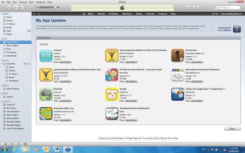 The number of apps requiring update will appear in your LIBRARY. 4. Click on Apps under LIBRARY. 5.