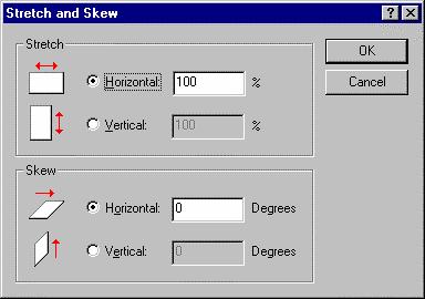 Skew Horizontal: Kéo phần trên hình vẽ / mẫu cắt theo chiều ngang Skew Vertical: Kéo phần bên phải hình vẽ / mẫu cắt theo chiều đứng. e.
