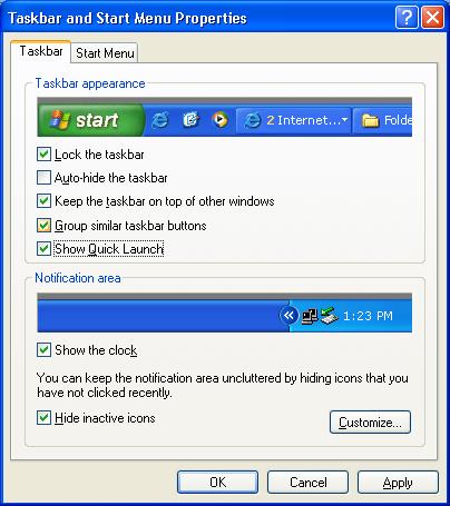 Đại học Nông Lâm Bước Thực hiện 1. Click chuột phải lên màn hình, một menu hiển thị lên 2. Chọn Arrange Icon 3.1.2. Thanh tác vụ Dưới đáy màn hình là thanh tác vụ (taskbar), vị trí này co thể thay đổi.