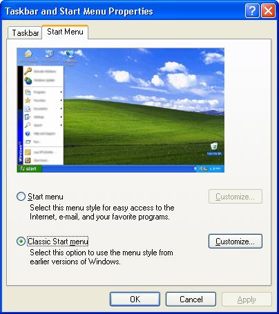 Tóm tắt Bài giảng Nhập môn Tin học Thẻ Start Menu o Start menu : Kiểu hiển thị của Windows XP thuận tiện cho việc kết nối internet và email o Classic Start menu: Hiển thị menu Start trở lại các kiểu