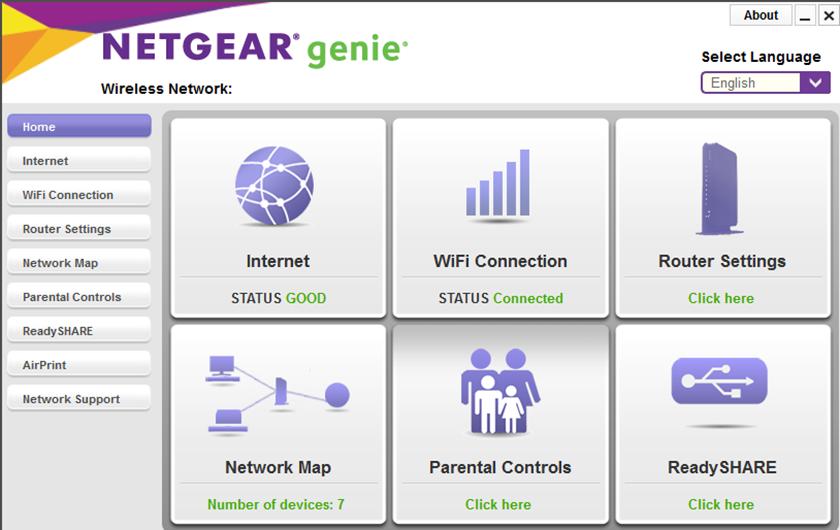 Access the Router With the NETGEAR genie App The genie app is the easy dashboard for managing, monitoring, and repairing your home network from a smartphone, tablet, or WiFi-enabled computer.