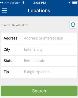 Locations View Search for a
