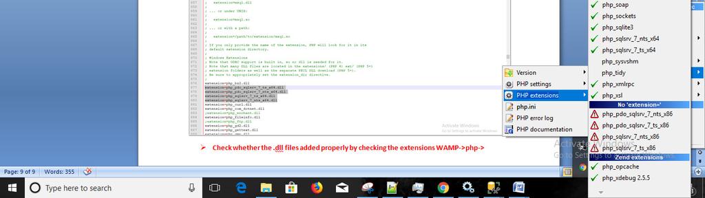 extensions WAMP->php-> php extensions -> user