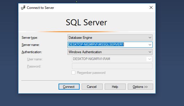 Now check whether the MS SQL Server