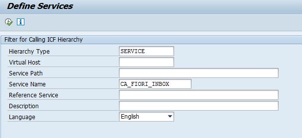 Chapter 4 Activating UI5 Service Transaction SICF In addition to the OData services, SAP Fiori needs to activate the generic Internet Communication Framework (ICF) services, which are available in an