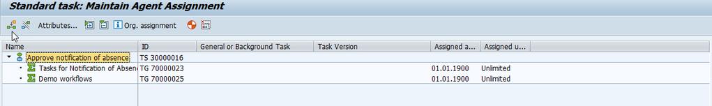 Here you will see the tasks groups that are assigned to this