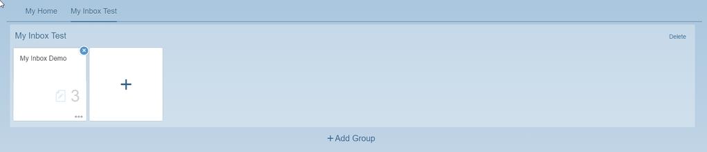 Add the recently created My Inbox catalog and save: Figure 58 Adding Group in the Fiori Launchpad Creating a group