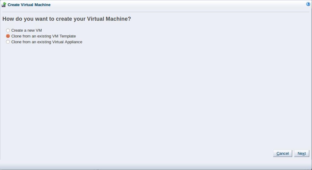 Creating a virtual machine from a template 4. The Create Virtual Machine wizard prompts you to specify details for the virtual machine.