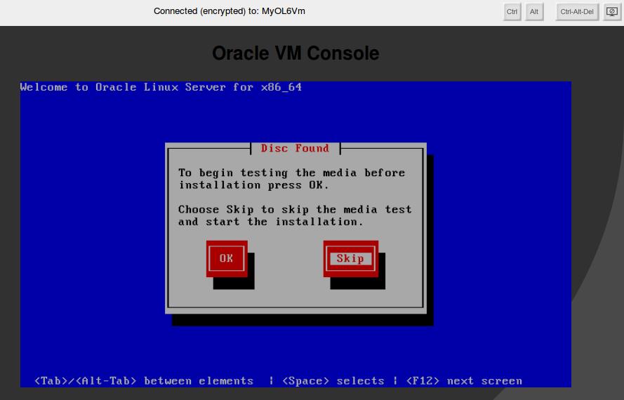 The virtual machine console is displayed.
