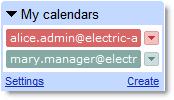 You now have access to your manager's calendar and can see and modify all meetings on the calendar, including private and confidential events.