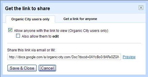 If you want to share your document without notifying others, click Add without sending