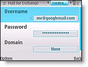 * Credentials o o o Username: Your full Google email address, e.g. jon@gmail.
