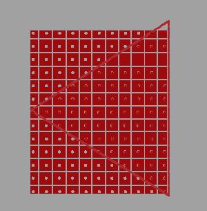 32.1 Multisampling 318 Here we see a grid of screen pixels where the center of each pixel contains a sample point that is used to determine if a pixel is covered by