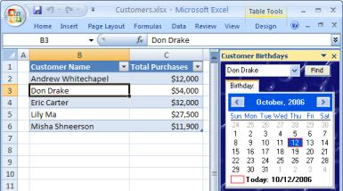 Custom Task Pane Excel 2007
