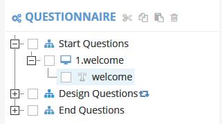 8. Edit a Question Open the Start Questions section by clicking the + button in