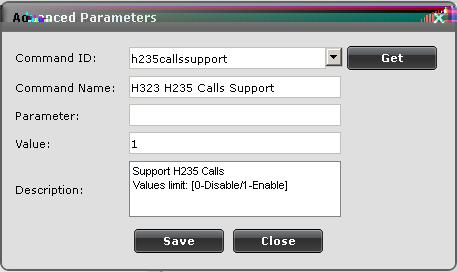Securing Your Video Network Using TLS Figure 76: Enabling H.235 call support b. Type h235callssupport in the Command ID field. c. Clean the Value field. d. Select Get.