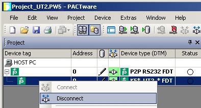 Configuration Disconnecting Devices from PCs 1.