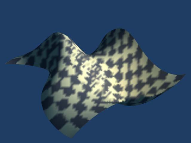 Example: Texturing Artifacts Texture coordinates nonuniformly mapped onto a