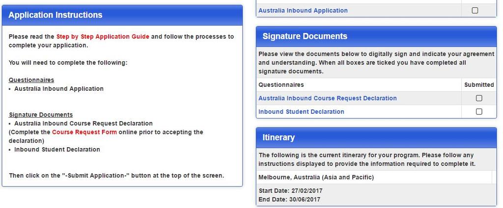 SCREEN 19: Complete Course Request > Click on the link to the Course