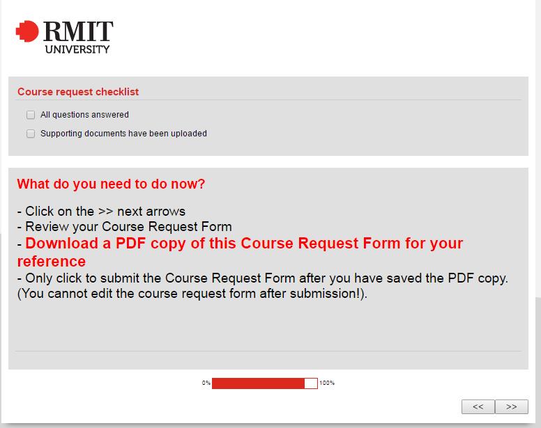 SCREEN 25: Complete Course Request (cont.