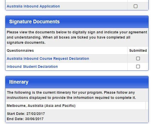 SCREEN 28: Complete Course Request Declaration > Once you have completed