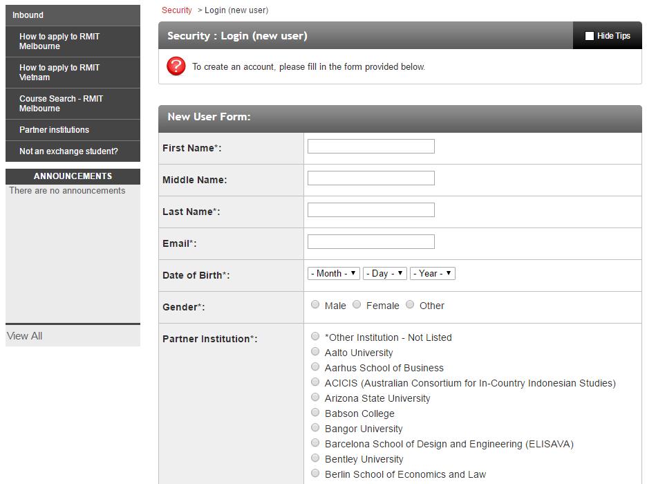 SCREEN 3: Create an account > Fill in personal details as per your passport > Scroll to find and select your home