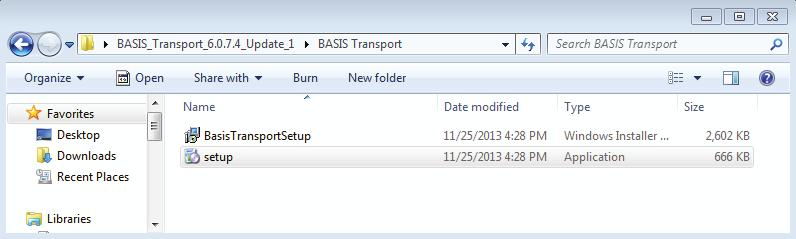 Task 8: Install B.A.S.I.S. Transport for Netbook/Notebook The B.A.S.I.S. Transport application is used to download information to the reader and upload history from the reader to your Netbook/Notebook only.