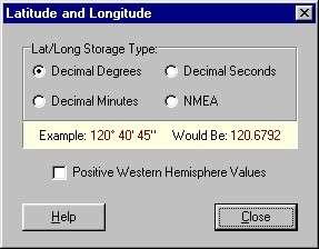 There is also no standard method of storing latitude and longitude location values, and storage is often dependent on user preference.