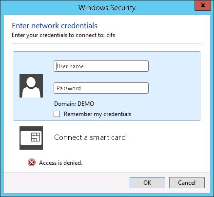 33 34 Figure 3-11: The Windows Security window closes, and focus returns to the Map Network Drive window.