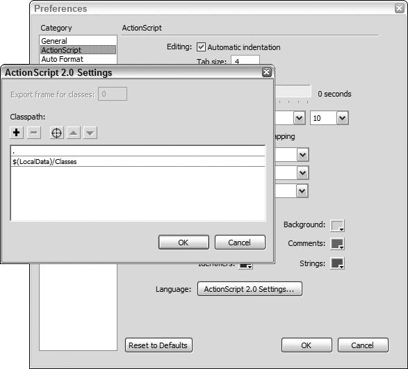 Chapter 1 Figure 1-5 Exploring Auto Format Preferences The Actions panel adds and indents characters when the Auto Format button is clicked.