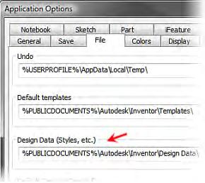 When the option is selected to use the project's design data location, the library that is used is based on what is located in the folder specified in the project file or the Application Options