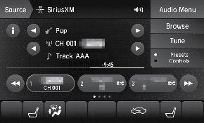 SiriusXM Radio Available on a subscription basis only. For more information or to subscribe, contact your dealer or visit www.siriusxm.com (U.S.) or www.siriusxm.ca (Canada).
