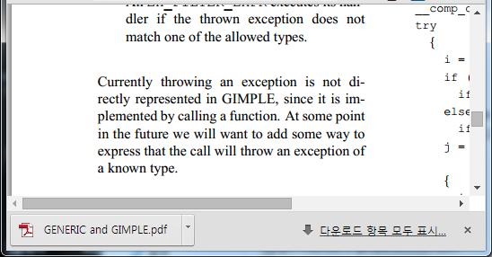 Exception Handling in GIMPLE throw is NOT