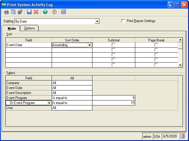 Common Navigation Features Using Grids to Select Report Criteria Purpose Sort grid Example Report grids allow you to define and sort multiple selection criteria for each report.