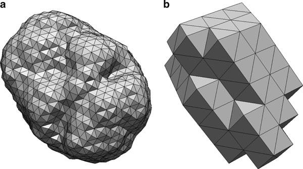 140 P.A. Foteinos et al. Fig. 4 Meshes produced by PBM. (a) H equal to 4.94 (best fidelity). (b) H equal to 21.