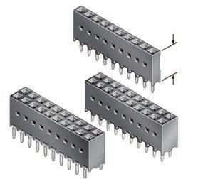 BOARD/WIRE-TO-BOARD CONNECTORS DUBOX VERTICAL RECEPTACLES 8.