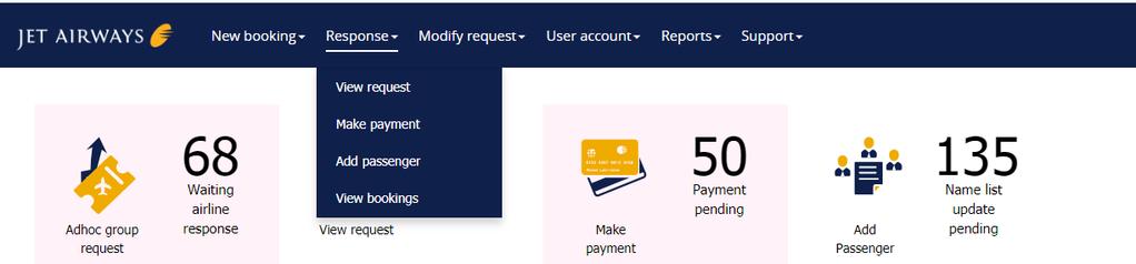 7.2 Making the Payment You can make the payment of the approved travel. Depending on the preferences of the airline, various payment options may be available. To make the payment 1.