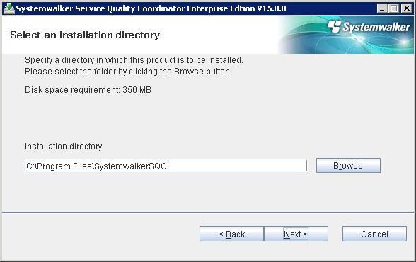 Custom installation 1. Select an installation directory Enter the installation directory and then select Next. 2.