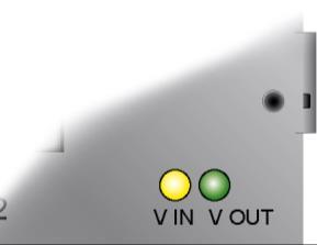 Status Displays LED LED color Meaning Description V IN V OUT green VARAN IN Link Lights when the connection between the two PHYs is established.